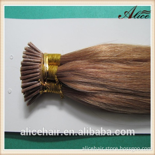 Wholesale indian remy fusion i tip hair extension